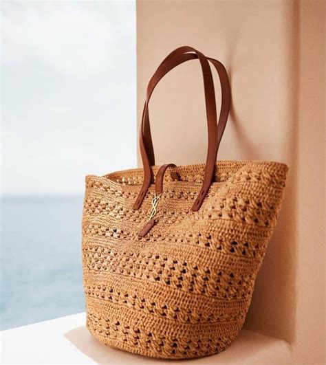 designer raffia bag